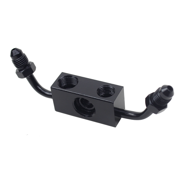 Front Upper Brake line adapter for 12-17 Single-disc FXD Dyna models w/ ABS