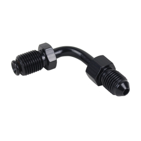 AN‑3 male x 3 / 8 ”‑24 inverted flare 45° Banjo  for 18-Later Softail Upper Brake Line