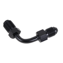 AN‑3 male x 3 / 8 ”‑24 inverted flare 45° Banjo  for 18-Later Softail Upper Brake Line-5