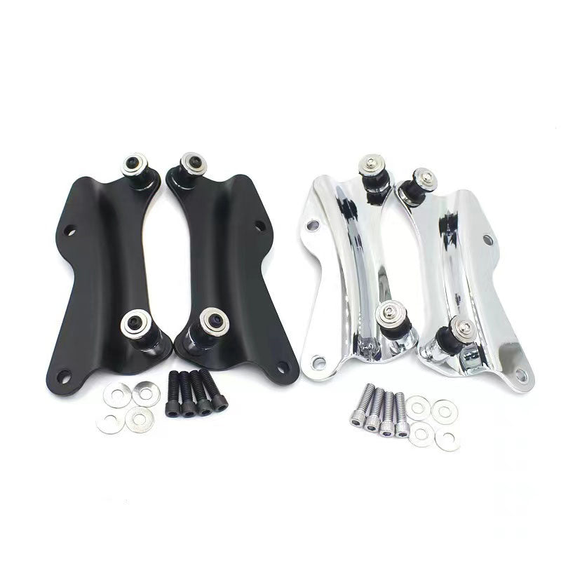 4 Point Docking Hardware Kit For 14+ Harley Touring Sissy Bar Luggage Rack Black