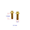 2 PCS Gold Titanium Hardware for Harley Davidson Mid Control Shift Linkage