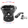 Black Cup Holder For Harley Brake / Clutch Lever Master Cylinder Clamp Mounting