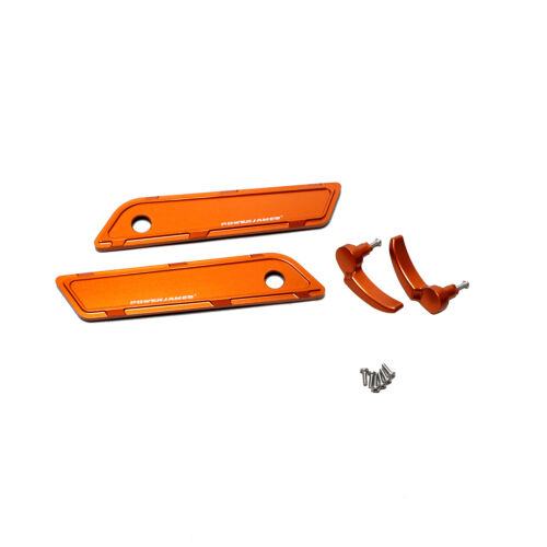 Orange Aluminum Saddlebag Hinge Cover for Harley Davidson 14-23 Touring