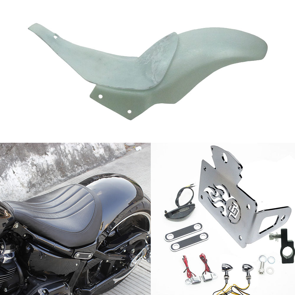 Fiber Glass Fender with Seat for Harley Davidson 2018-Later Breakout FLFBS 114 Fat Boy FLFBS 114 FLFB 107