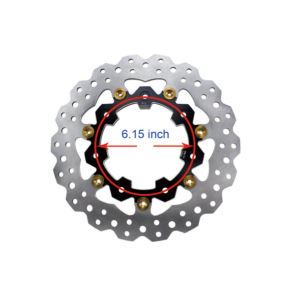 11.8" Black& Gold Brake Rotor for Slicer Wheel