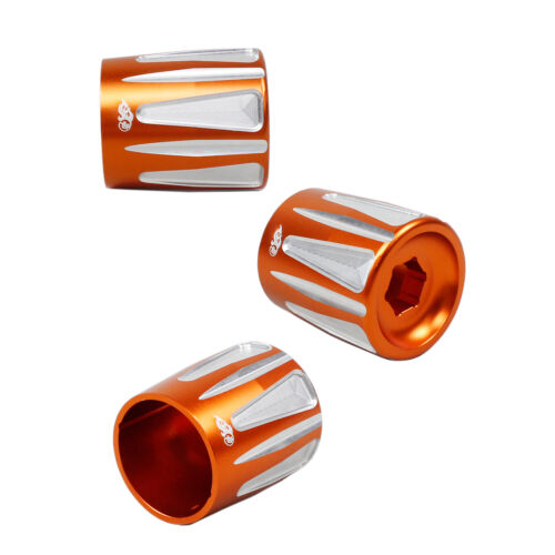 Orange Aluminum KNOB Pre-Adjuster Cover for Harley Davidson 18-Later  - 0