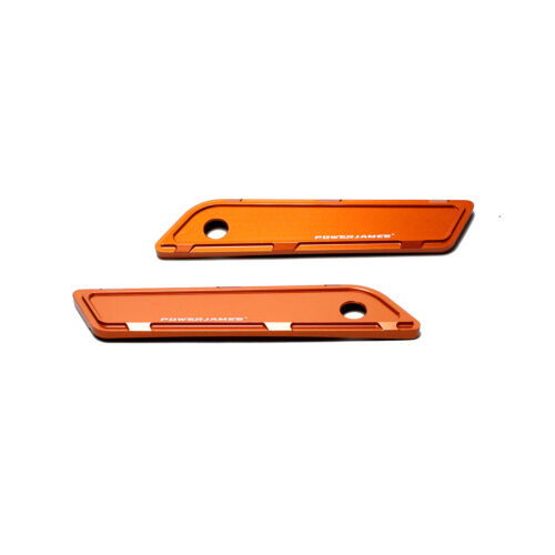 Orange Aluminum Saddlebag Hinge Cover for Harley Davidson 14-23 Touring - 0