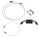 Silver Pearl Brake Lines Kit for Harley Davidson 12-17 Dyna Models with ABS-2