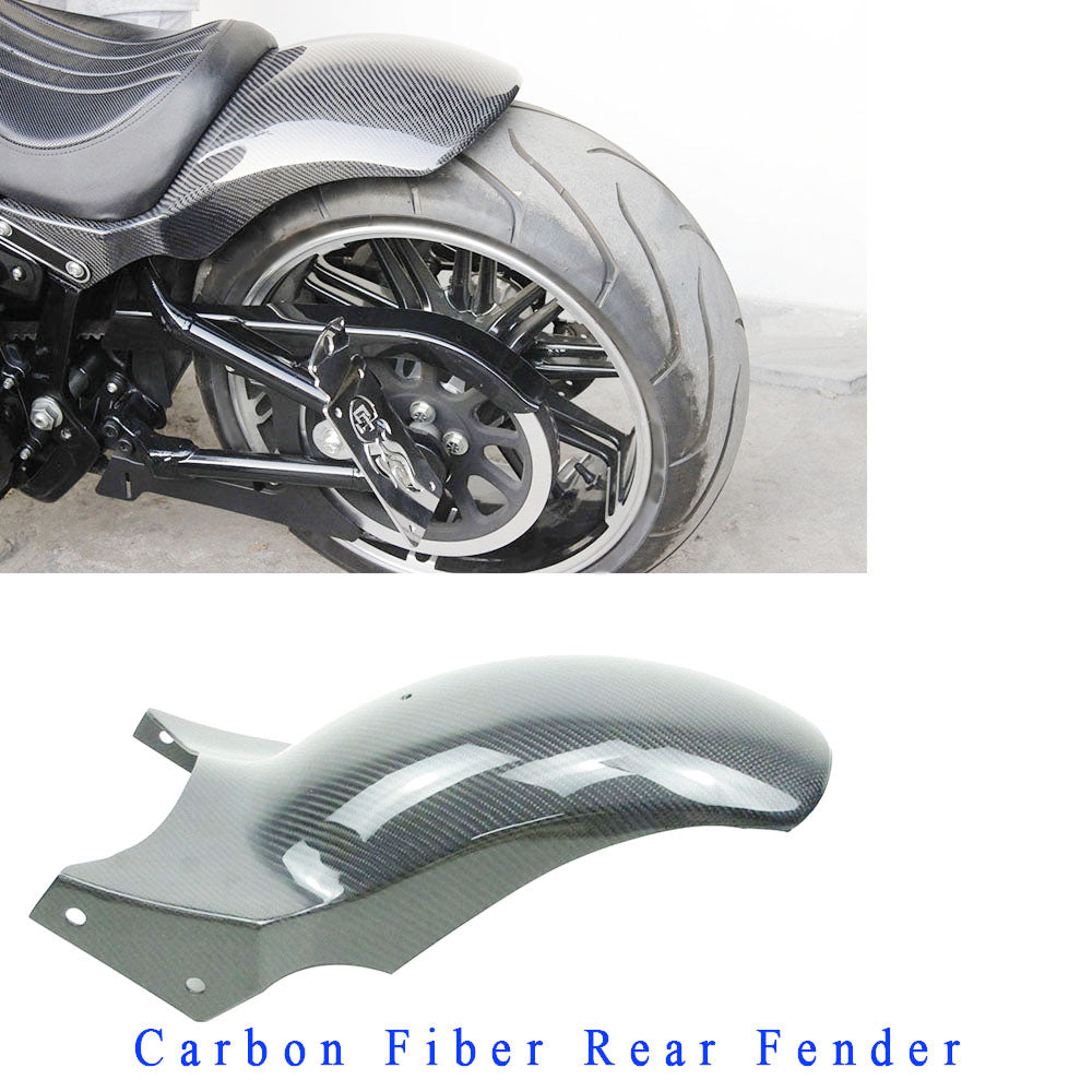 Carbon Fiber Short Rear Fender with Seat for Harley Davidson 2018-Later Breakout Fat Boy