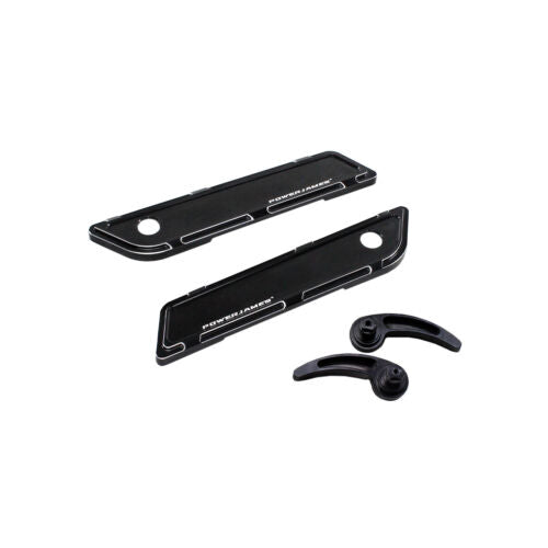 Black Aluminum Saddlebag Hinge Cover for Harley Davidson 2014-23  Touring 