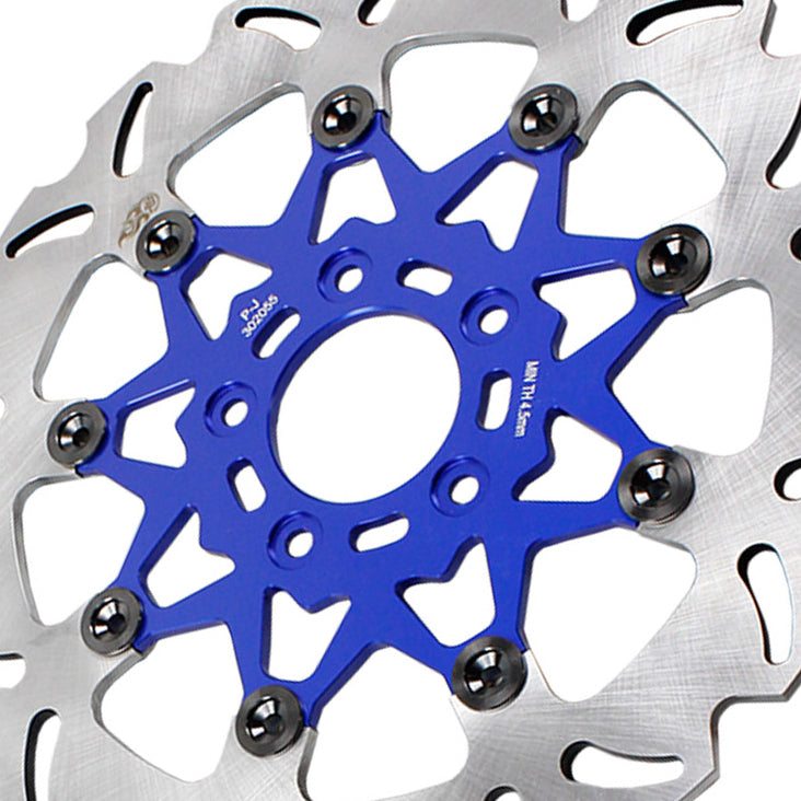 11.8" Blue Front Brake Rotor-9 Spoke