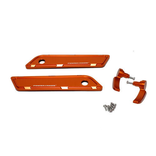 Orange Aluminum Saddlebag Hinge Cover for Harley Davidson 14-23 Touring