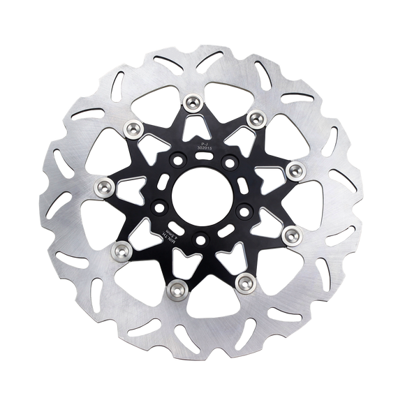 11.5" Black Rear Brake Rotor- 9 Spokes