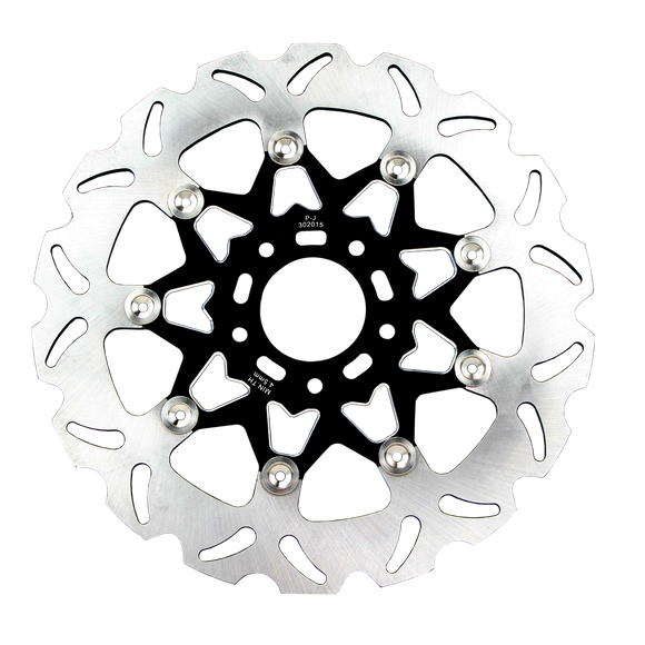11.5“ Black Front Brake Rotor- 9 Spokes