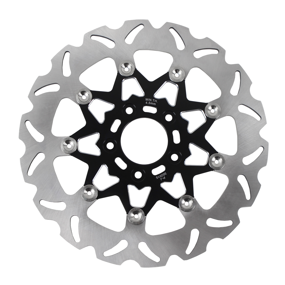 11.8" Black Front Brake Rotor- 9 Spoke