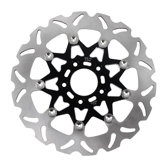 11.5“ Black Front Brake Rotor- 9 Spokes