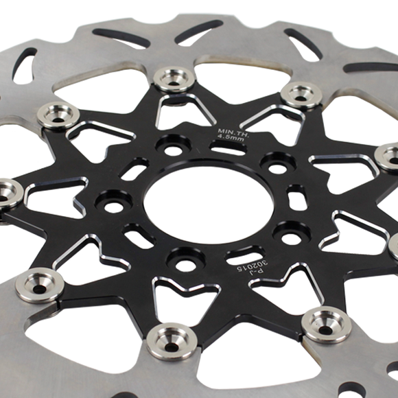 11.5“ Black Front Brake Rotor- 9 Spokes