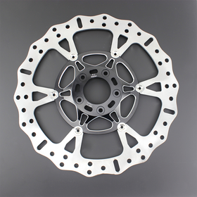 14.0" Black Front Brake Rotor for Touring-6 Spokes