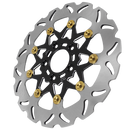 11.5" Black& Gold Front Brake Rotor-9 Spoke-3