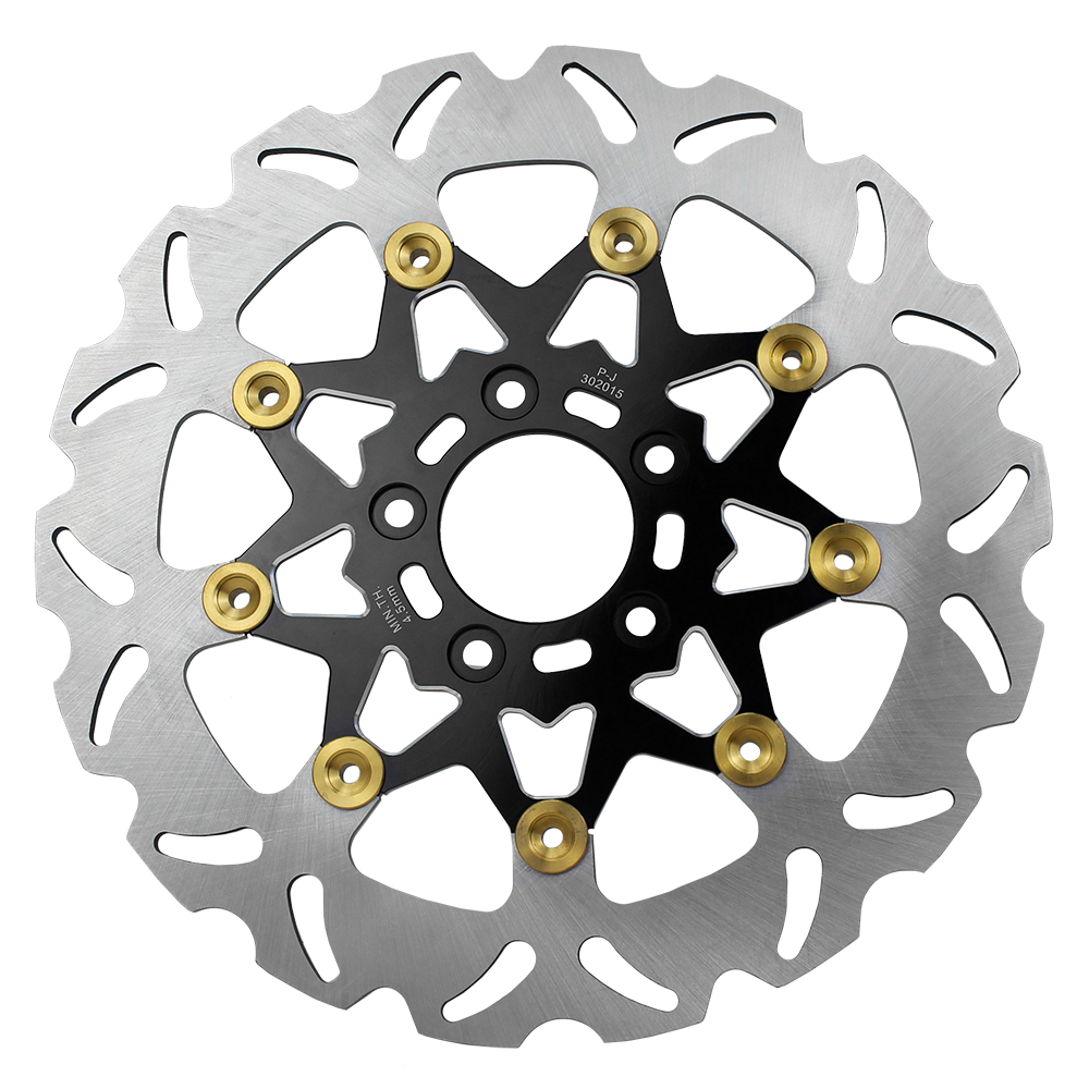 11.5" Black& Gold 9 Spoke Rear Brake Rotor