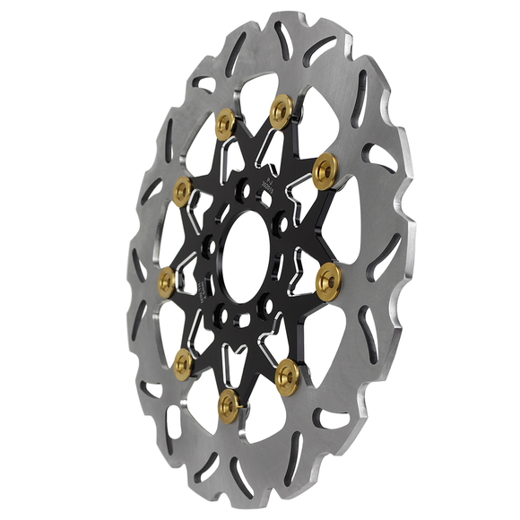 11.5" Black& Gold 9 Spoke Brake Rotor-Rear