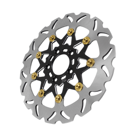 11.5" Black& Gold 9 Spoke Brake Rotor-Rear