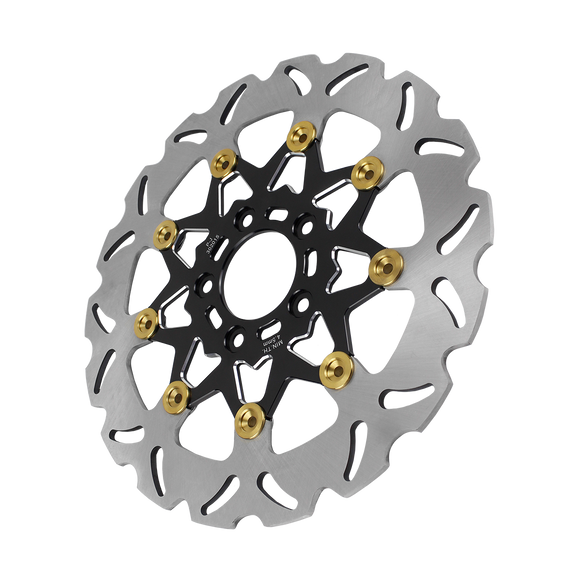 11.5" Black& Gold 9 Spoke Brake Rotor-Rear