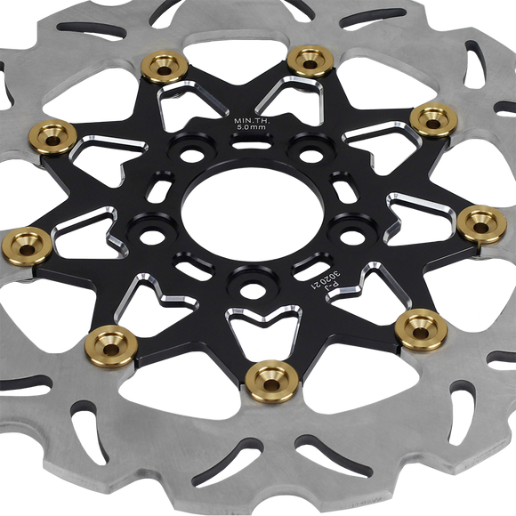 11.5" Black& Gold 9 Spoke Brake Rotor-Rear