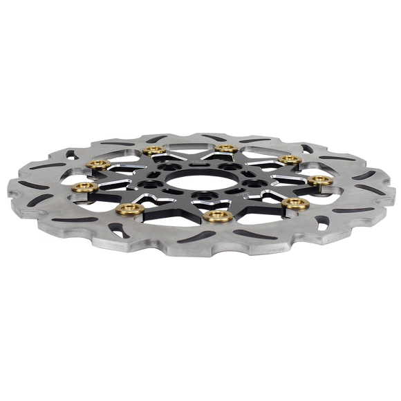 11.5" Black& Gold 9 Spoke Brake Rotor-Rear