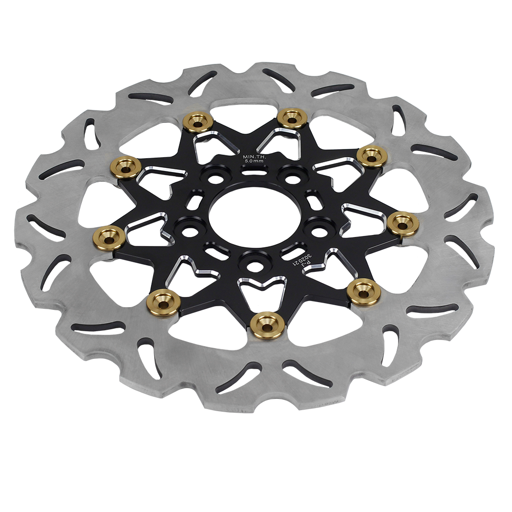 11.5" Black& Gold 9 Spoke Rear Brake Rotor