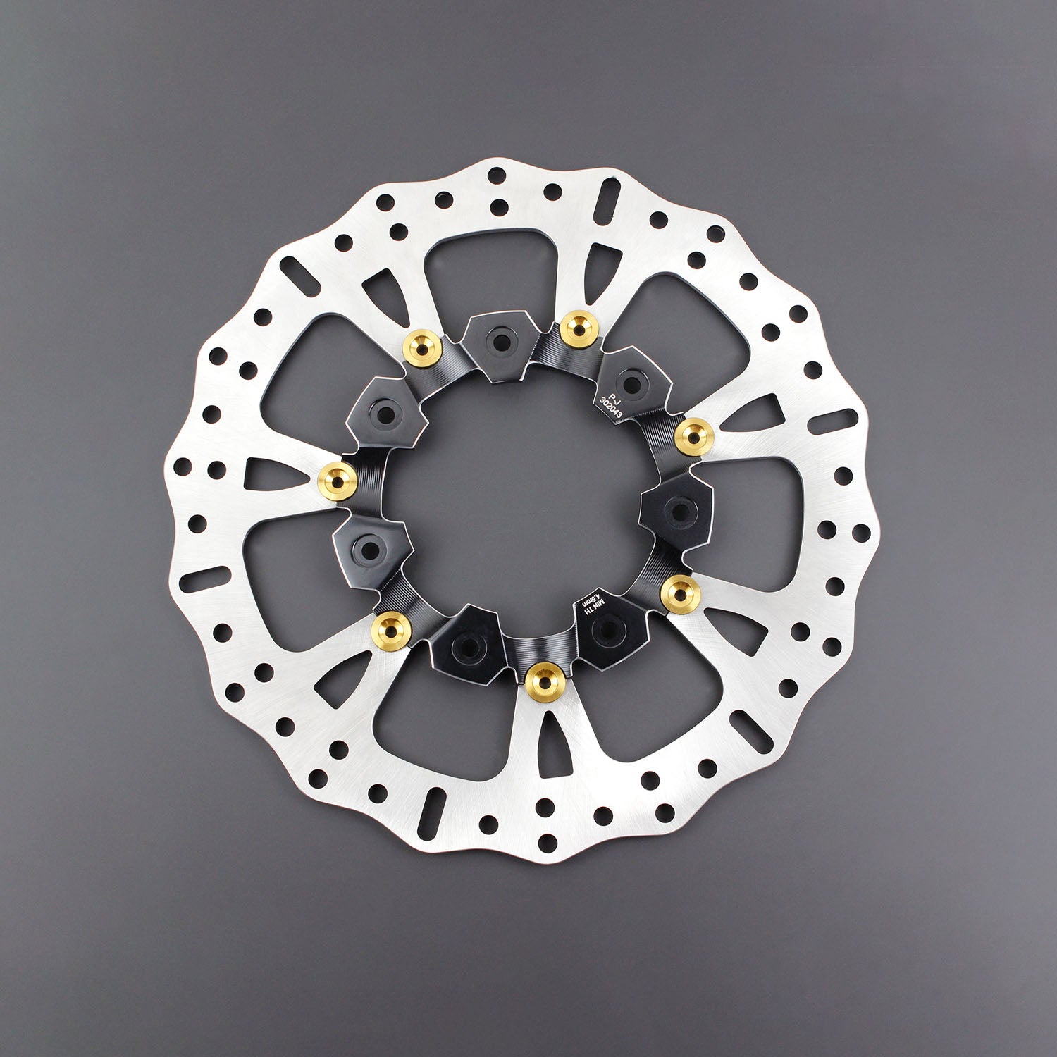 14.0" Black& Gold Brake Rotor For Slicer Wheel