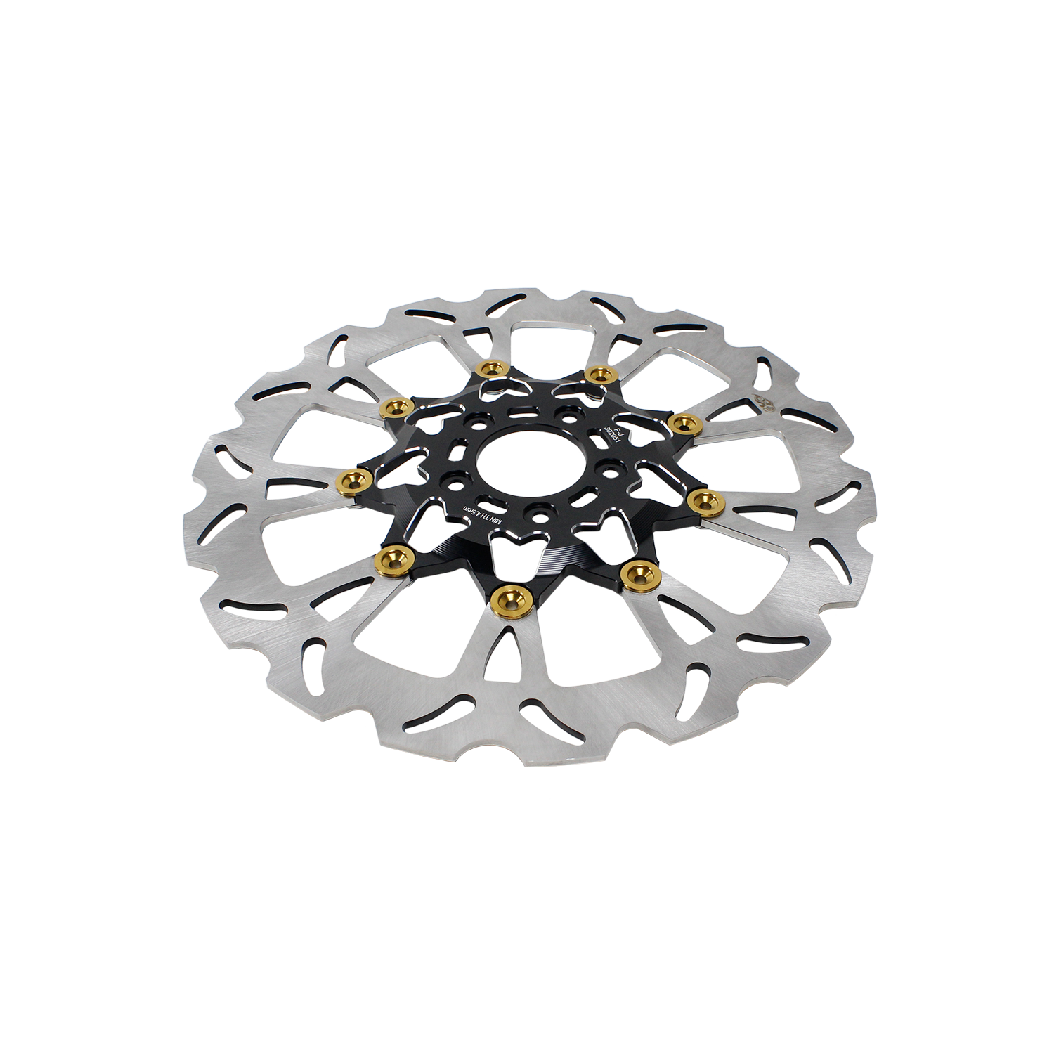 Black & Gold  14.0" Front Floating Brake Rotor