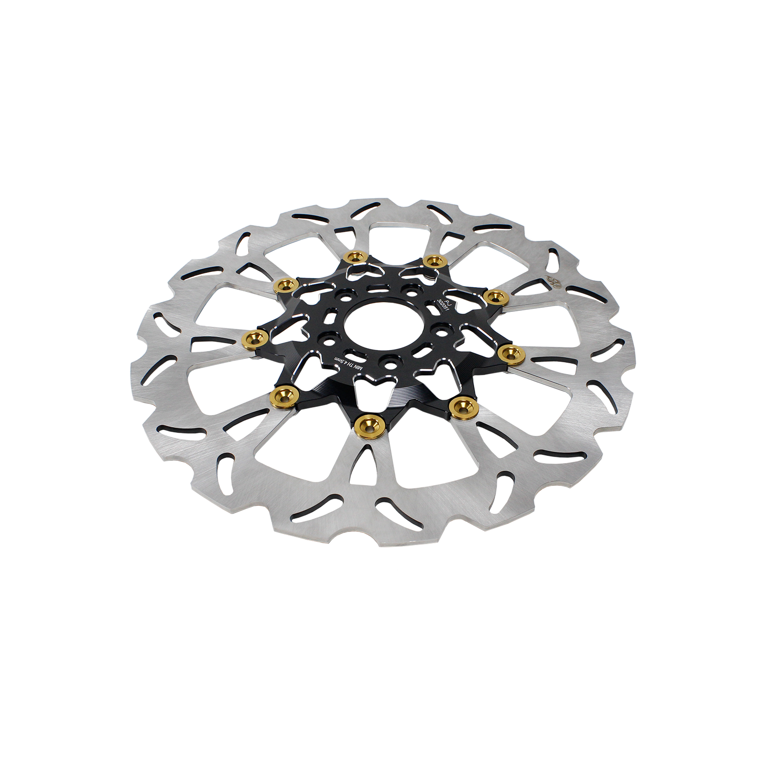 Black & Gold  14.0" Front Floating Brake Rotor