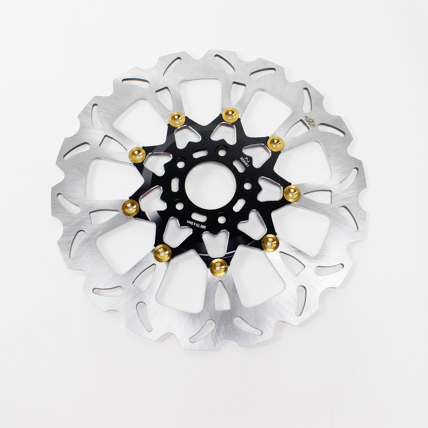 Black & Gold  14.0" Front Floating Brake Rotor