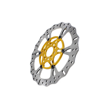 14" Gold Front Brake Rotor for Touring- 6 Spoke - 0