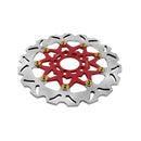 11.5" Red & Gold Rear Brake Rotor- 9 Spokes-3