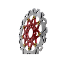 11.8" Red & Gold Front Brake Rotor-9 Spoke-4