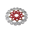 11.8" Red & Gold Front Brake Rotor-9 Spoke-5