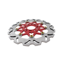 11.8" Red & Gold Front Brake Rotor-9 Spoke-6