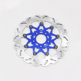 11.5" Blue & Black Rear Brake Rotor- 9 Spokes