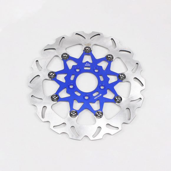 11.5" Blue & Black Rear Brake Rotor- 9 Spokes