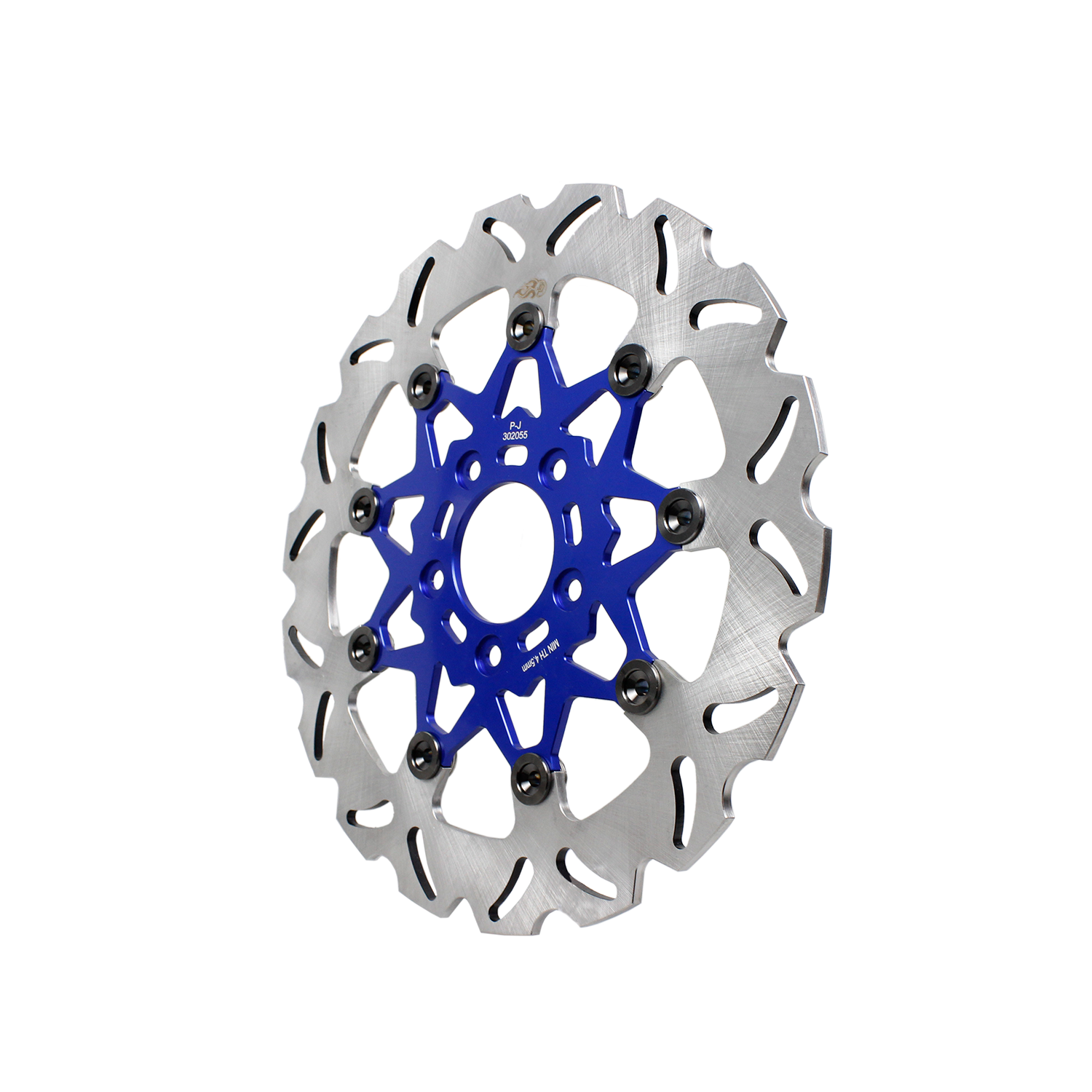 11.8" Blue Front Brake Rotor-9 Spoke - 0