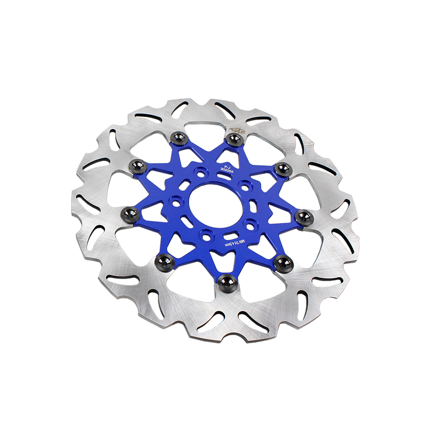 11.8" Blue Front Brake Rotor-9 Spoke