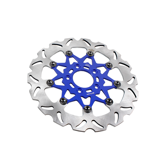 11.8" Blue Front Brake Rotor-9 Spoke