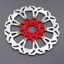 14.0" Red Front Brake Rotor for Softail Dyna Sportster- 9 Spoke-1