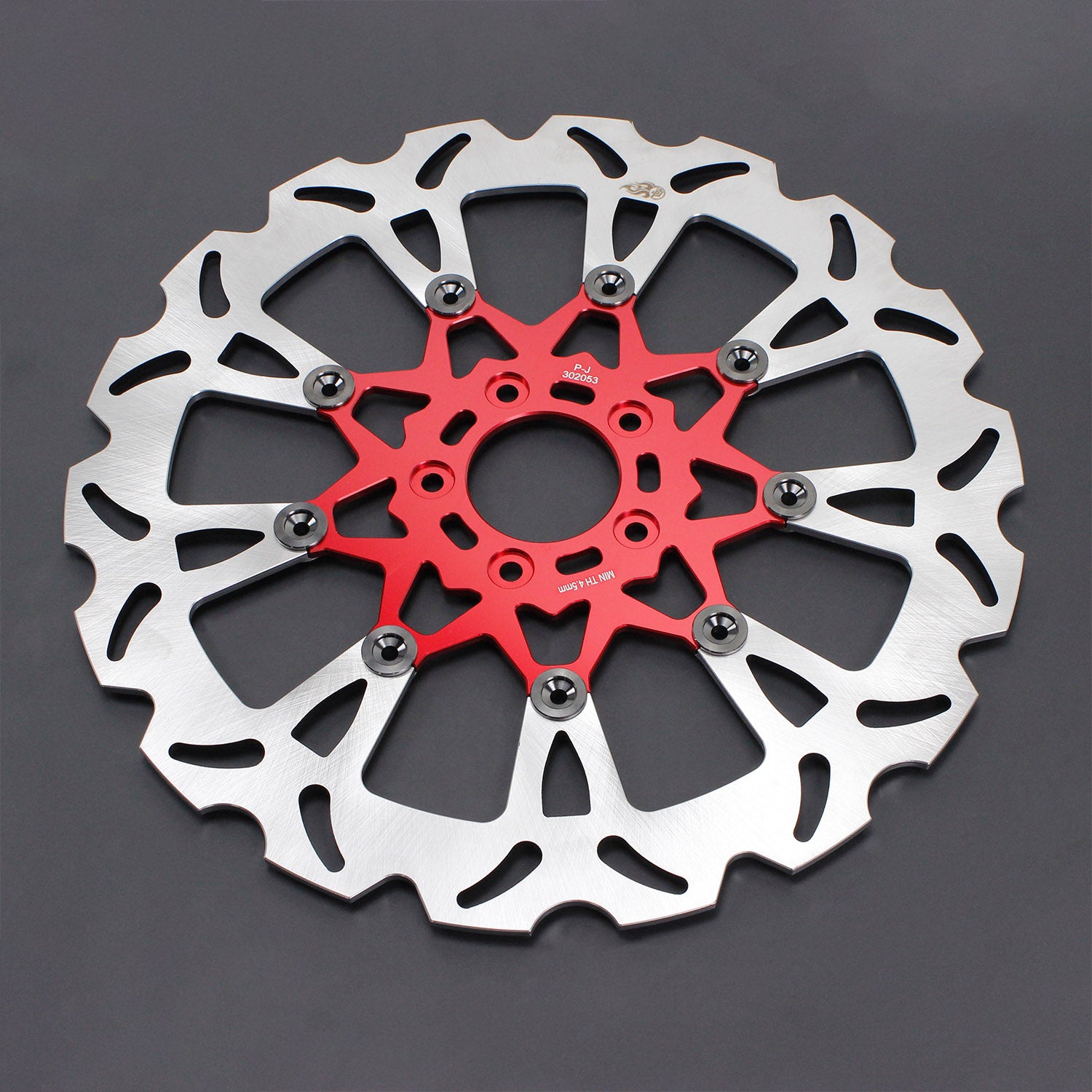 14.0" Red Front Brake Rotor for Softail, Dyna, Sportster