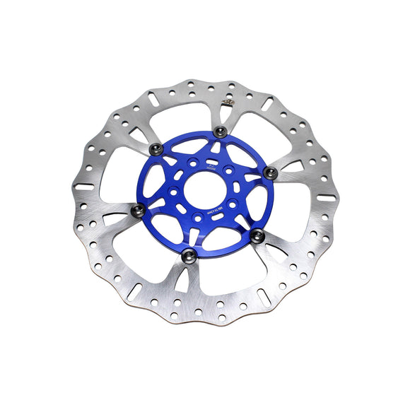 14" Blue Front Brake Rotor for Touring- 6 Spoke