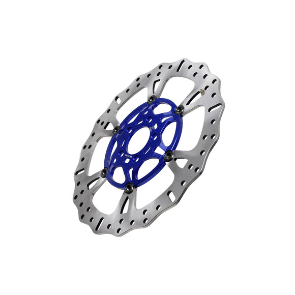 14" Blue Front Brake Rotor for Touring- 6 Spoke
