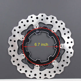 11.8" Black& Gold Front Brake Rotor for Agitator Wheel - 0