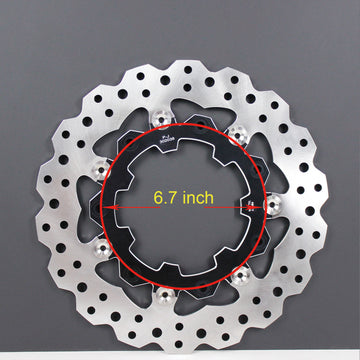 11.8" Black& Gold Front Brake Rotor for Agitator Wheel - 0